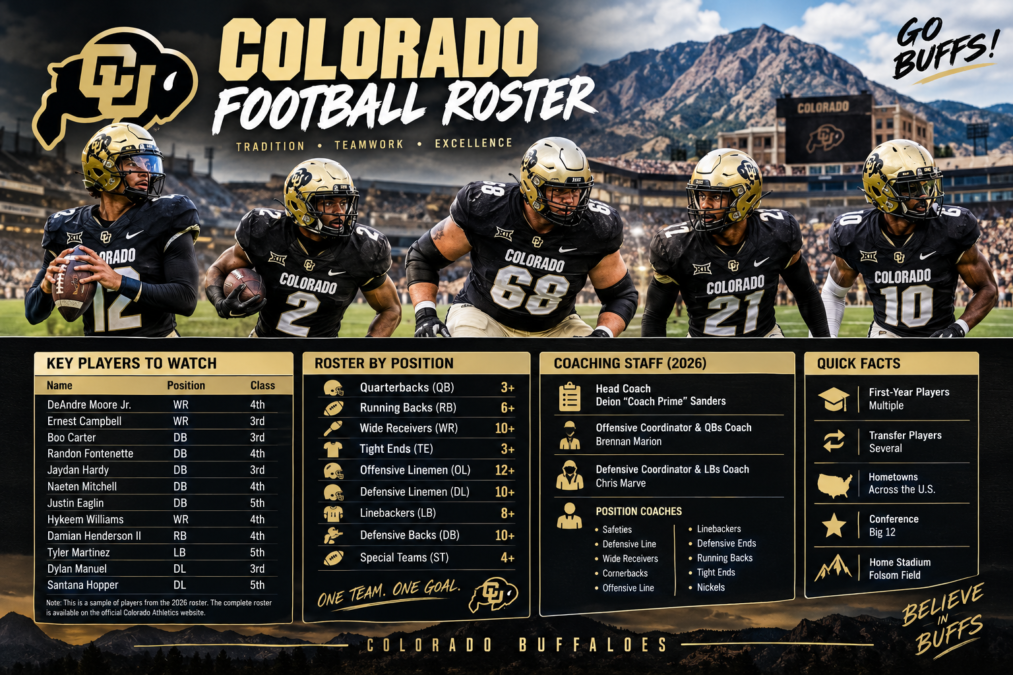 colorado football roster