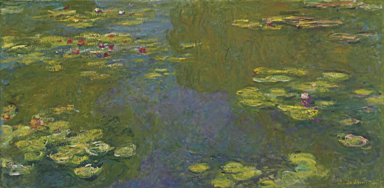 The Most Beautiful Artworks That Inspire the World 10 Water Lilies painting by Claude Monet showing water lilies and reflections on a pond