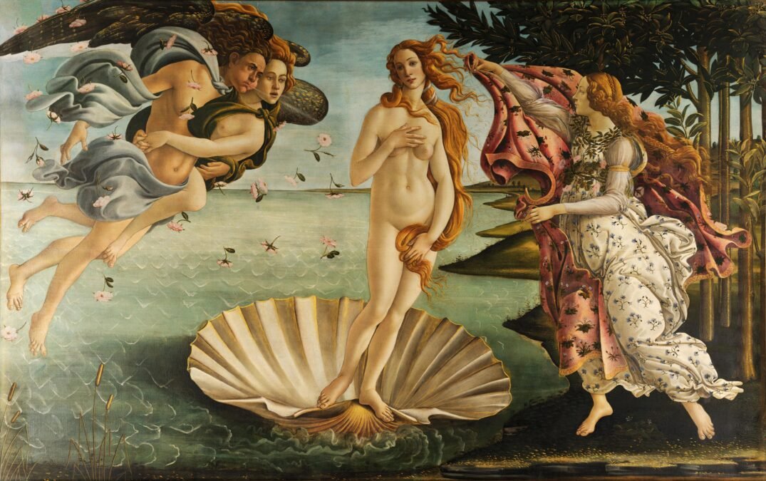 The Most Beautiful Artworks That Inspire the World 7 The Birth of Venus by Sandro Botticelli, famous Renaissance painting of Venus on a seashell