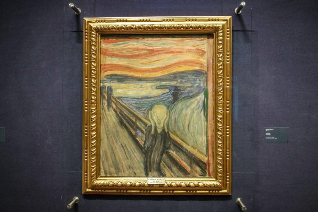 The Most Beautiful Artworks That Inspire the World 6 The Scream by Edvard Munch, famous expressionist artwork with a swirling sky